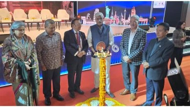 India News | Union Minister Shekhawat, Ladakh LG Attend 33rd Edition of SATTE 2026