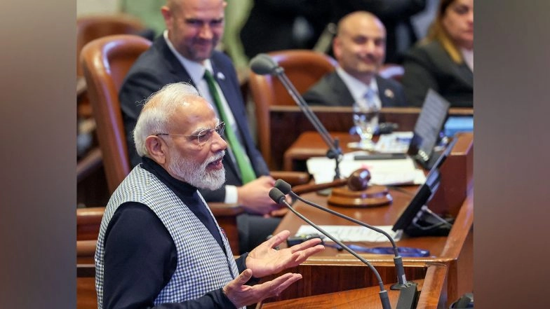 World News | Jewish Communities Have Lived in India Without Fear of Persecution and Discrimination, This Record is Source of Pride for Us: PM Modi in Israel