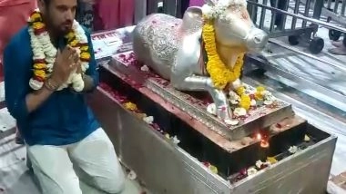Sports News | Siddarth Kaul, Karn Sharma Visit Ujjain's Mahakaleshwar Temple, Attend Bhasma Aarti
