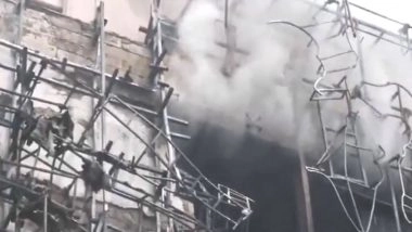 India News | Telangana: Fire Erupts at Mangalya Gowri Saree Showroom in Jubilee Hills, No Casualties