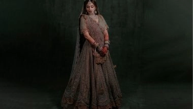 Business News | Monica Shah of JADE by MK Creates a Historic, No-fabric Lehenga Worth 1 Crore for Bride Shweana V Salgaocar
