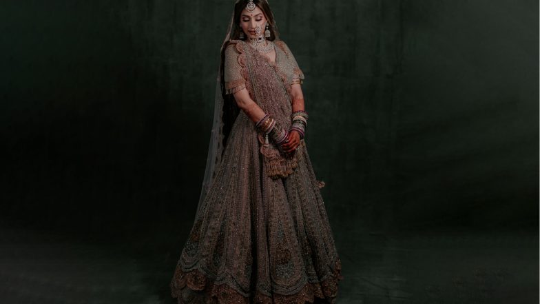 Business News | Monica Shah of JADE by MK Creates a Historic, No-fabric Lehenga Worth 1 Crore for Bride Shweana V Salgaocar