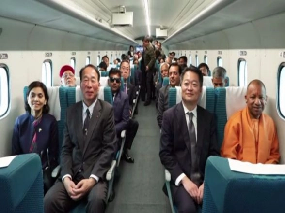 World News | UP CM Yogi Adityanath Takes a Test Ride on Japan's SC Maglev Train