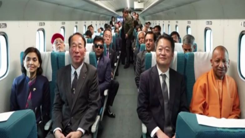 World News | UP CM Yogi Adityanath Takes a Test Ride on Japan's SC Maglev Train