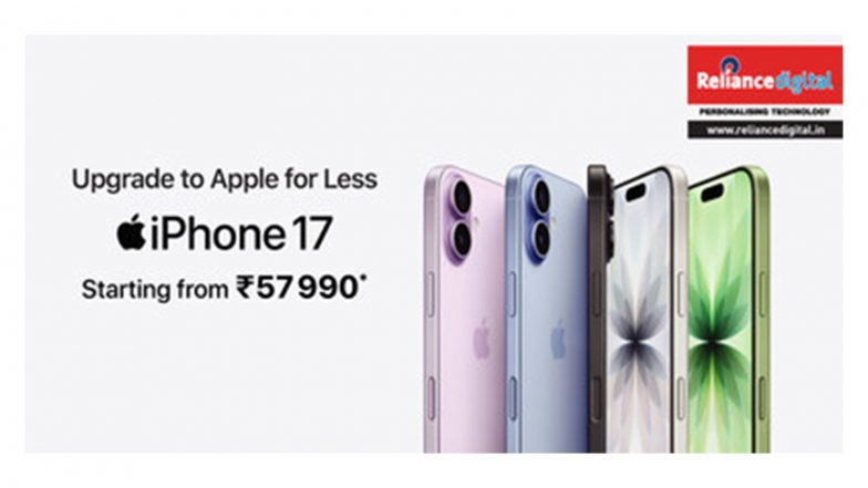 Business News | Reliance Digital Brings a Big Price Cut on IPhone 17