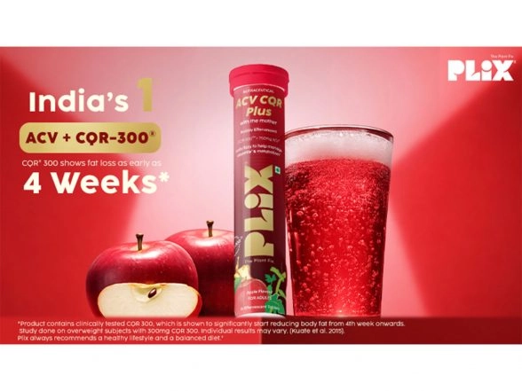 Business News | Plix Launches ACV Powered by Clinically Studied CQR-300® for Visible Fat Reduction in Just 8 Weeks*