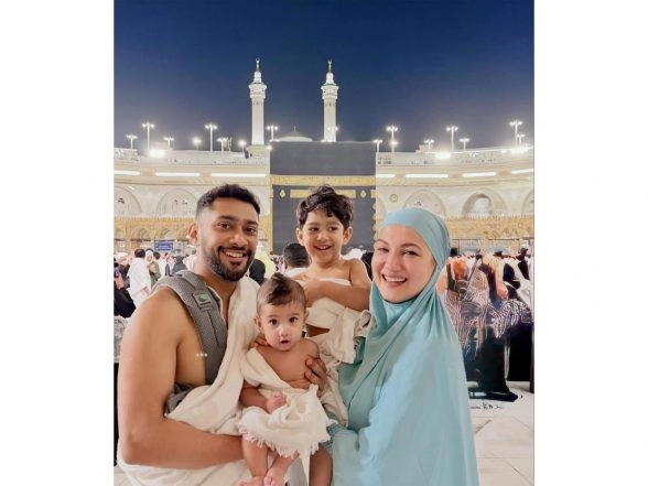 Entertainment News | Gauahar Khan Shares First Glimpse of Younger Son Farwaan from Family's Spiritual Trip