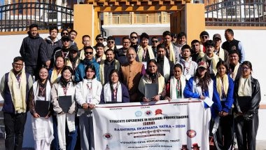 India News | Ladakh LG Kavinder Gupta Flags off Batch of 30 Students for Rashtriya Ekatmata Yatra 2026