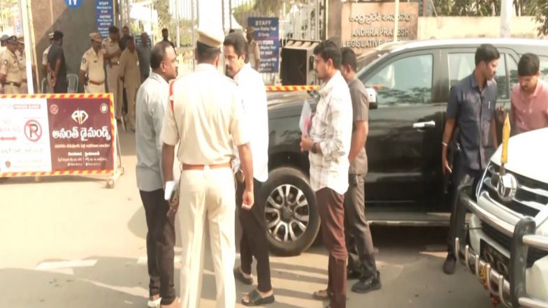 India News | YSRCP Demands Assembly Discussion on Tirumala Laddu Issue; MLCs Stage Protest at Assembly Gate
