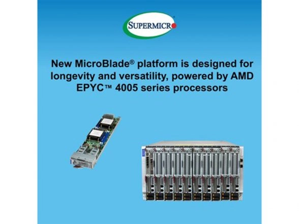 Business News | Supermicro Introduces Industry's Highest Density AMD EPYC™ 4005 Series MicroBlade® for Cloud, Edge, and SaaS Workloads