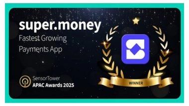 Business News | Super.money Emerges as Market Disruptor, Named India's Fastest Growing Payments App