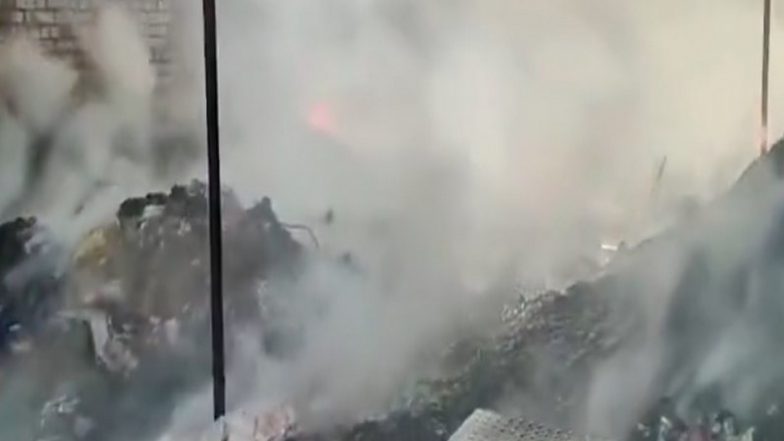 India News | Haryana: Fire Breaks out in Scrap Warehouse in Bhiwani