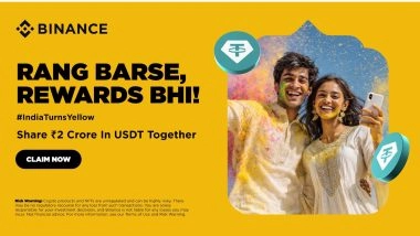 Business News | Binance Launches INR 2 Crore Holi Community Campaign for Verified Indian Users