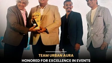 Business News | From Headliners to High-Impact Production: Urban Aura Bags Excellence Award in Corporate and College Events