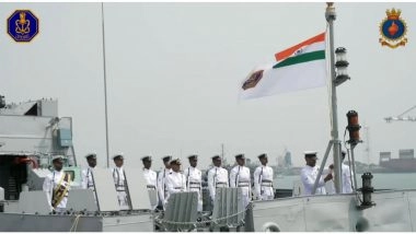 India News | INS Anjadip Commissioned into Indian Navy at Chennai Port