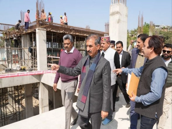 India News | Himachal CM Inspects Under-construction Jaskot Heliport, Hamirpur Bus Stand