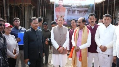 Sports News | Uttarakhand CM Inspects Contruction Work of State's First Women's Sports College