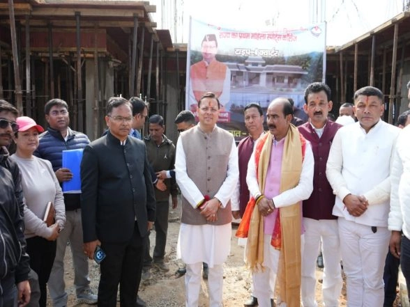 Sports News | Uttarakhand CM Inspects Contruction Work of State's First Women's Sports College