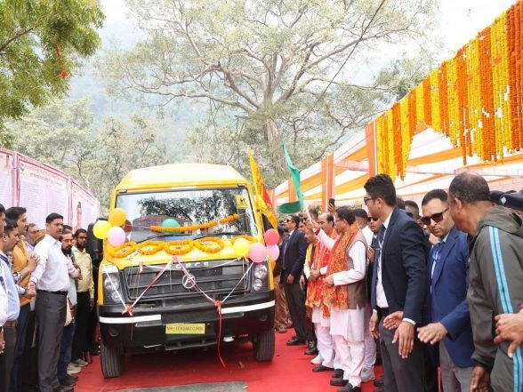 India News | CM Dhami Flags off CSR Vehicles to Boost Health, Education Services