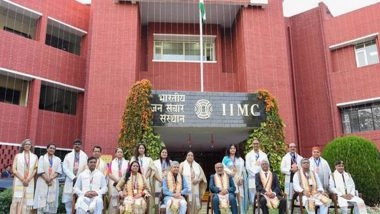 India News | Vice President Presides over 57th Convocation of IIMC; Lays Foundation Stone for New Academic Block