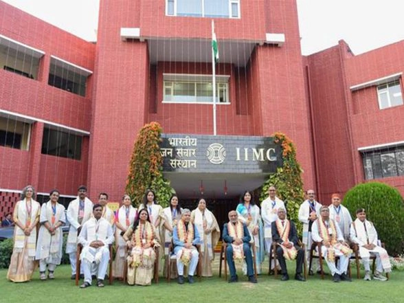 India News | Vice President Presides over 57th Convocation of IIMC; Lays Foundation Stone for New Academic Block