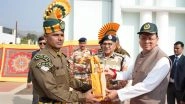India News | Uttarakhand CM Visits 36th Battalion of ITBP in Lohaghat, Extends Holi Greetings