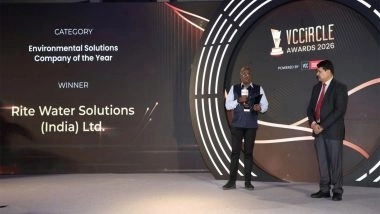 Business News | Rite Water Solutions Wins Environmental Solutions Company of the Year at VCCiRCLE Awards 2026