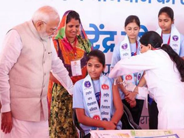 India News | PM Modi Launches Nationwide HPV Vaccination Drive for 14-year-old Girls from Ajmer, Rajasthan