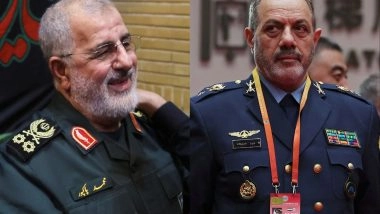 World News | Iranian Defence Minister, Guards Commander Killed in Israeli Strikes: Reports
