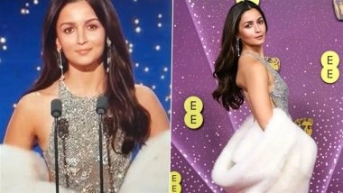 BAFTAs 2026: Stunning Alia Bhatt Presents Award in Hindi, Wins Hearts With &lsquo;Namashkar&rsquo; (Watch Video)