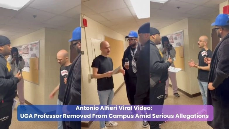 Antonio Alfieri Viral Video: UGA Professor Removed From Campus Amid Serious Allegations