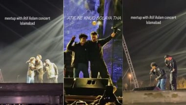 Viral Video: Pakistani Fan 'Hashir' Dares to Sing 'Tere Liye' with Atif Aslam on Stage