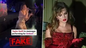 social-viral-Fact Check: Did Taylor Swift Perform at Ambani Function in Jamnagar, India? Truth Behind Viral Video