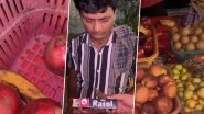 Mumbai: Fruit Vendor Seen Applying Ratol Cream on Pomegranates and Bananas in Malad, Video Surfaces Mumbai: Fruit Vendor Seen Applying Ratol Cream on Pomegranates and Bananas in Malad, Video Surfaces