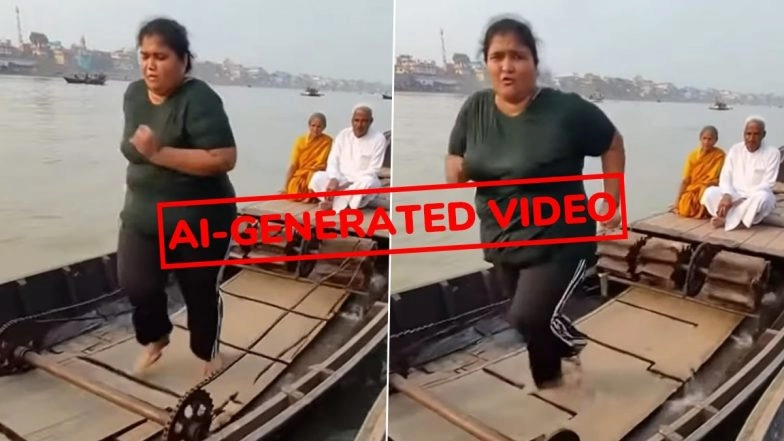Is the &lsquo;Homemade Treadmill Boat in India&rsquo; Video Real or Fake? Viral Reel Is AI-Generated, Reveals Fact Check