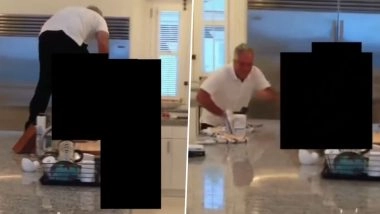 Epstein Files: Viral Video Shows S*x Offender Jeffrey Epstein Chasing Young Girls in Kitchen As DoJ Releases New Documents