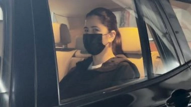 New Mom Katrina Kaif Seen for the First Time Since Son Vihaan's Birth, Actress Smiles Through Mask (Watch Video)