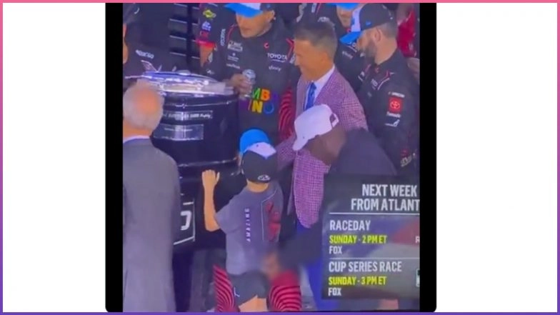 Michael Jordan Video Going Viral As Debate Erupts Over Post-Race Interaction With Tyler Reddick's Son at Daytona 500