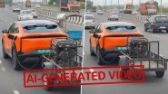 Is the ‘Electric Vehicle Running While Charging Via Generator’ Video Real or Fake? Fact Check Reveals Viral Reel Is AI-Generated Is the ‘Electric Vehicle Running While Charging Via Generator’ Video Real or Fake? Fact Check Reveals Viral Reel Is AI-Generated