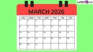Weekend Monthly Starts in 2026: List of Months Starting on Saturday or Sunday