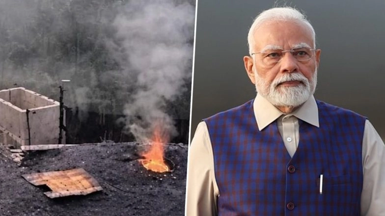 Meghalaya Coal Mine Blast: PM Narendra Modi Expresses Grief, Announces Ex-Gratia for Victim’s Kin in Illegal Coal Mine Explosion in Thangskai