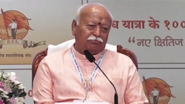 Bharat Will Become Vishwaguru Not by Domination but by Leading From Within, Says RSS Chief Mohan Bhagwat (Watch Videos)