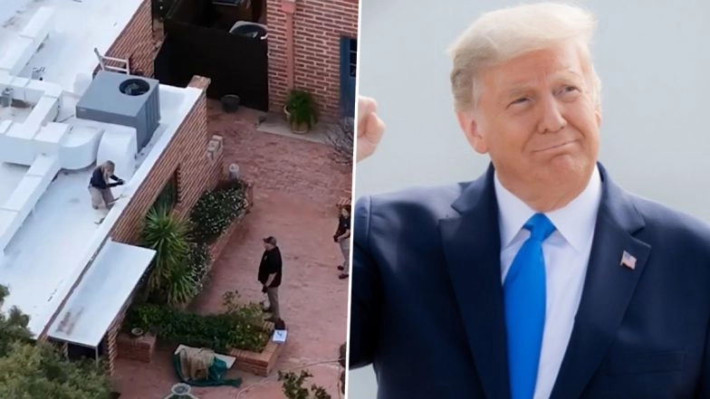 Nancy Guthrie Investigation: Viral Drone Video Shows FBI Pulling Wired Device From Savannah Guthrie’s Mother’s Roof in Arizona; President Donald Trump Says ‘A Lot Has Taken Place’