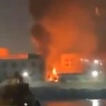 Naval Dockyard Fire Video: Massive Blaze Erupts at Waste Stockyard in Mumbai’s Naval Dockyard; Navy Says Fire Brought Under Control As No Casualty Reported