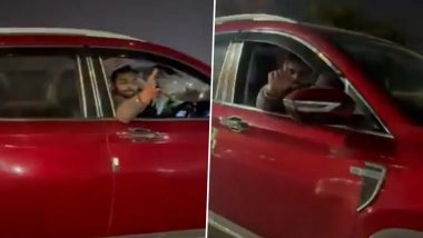 Noida Harassment Video: 2 Men Harass Woman, Blow Kisses From SUV While Trailing Family&rsquo;s Car; Arrested After Viral Clip Surfaces