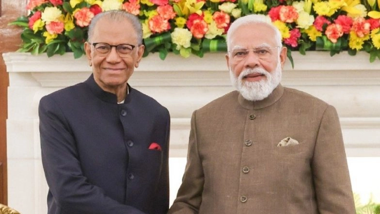 PM Narendra Modi Reiterates India’s Steadfast Commitment to Development Priorities of Mauritius (See Pics)
