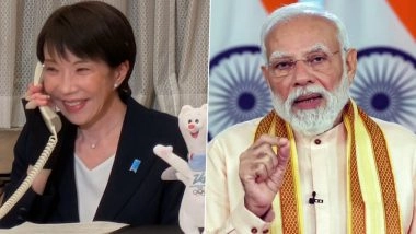 Japan Polls 2026: PM Narendra Modi Congratulates Japanese Counterpart Sanae Takaichi As Coalition Projects Historic Win, Says Ties Vital for Peace and Prosperity