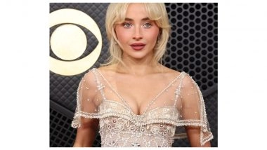 Grammys 2026: Sabrina Carpenter Turns Heads at Grammys Red Carpet in Valentino Ruffled Gown As She Earns Major Nominations