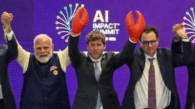 Sam Altman With Lobster Claws: ChatGPT Shares Funny AI-Generated Image Mocking Awkward Handshake With Dario Amodei at India AI Impact Summit 2026