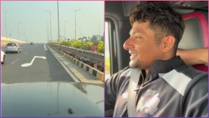 social-viral-Mumbai Musical Road: Cricketer Sarfaraz Khan Showcases Iconic 'Jai Ho' Stretch in Viral Social Media Post (Watch Video)